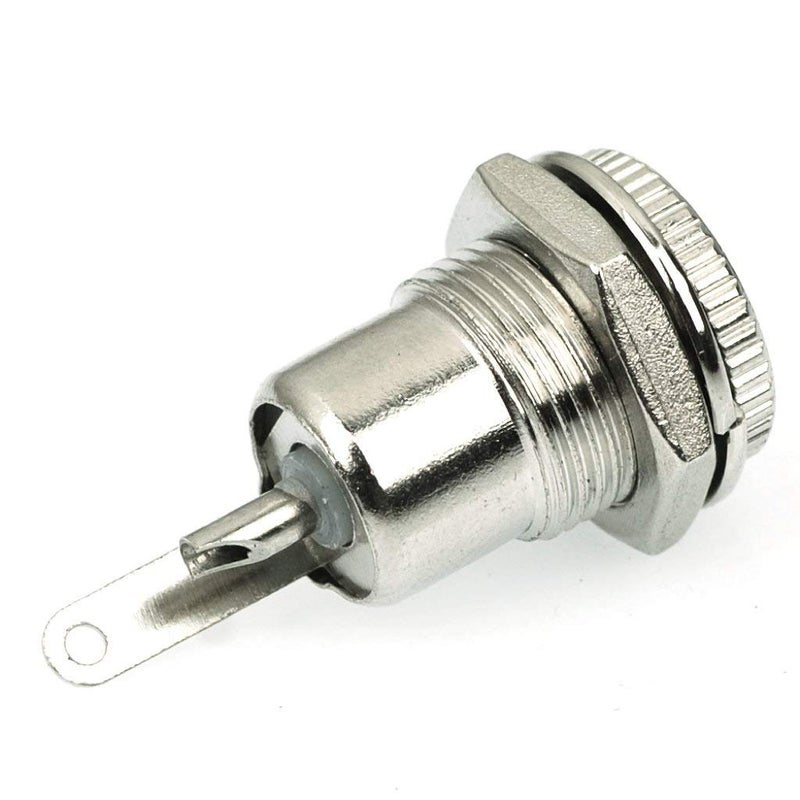 CESS DC Power Jack Socket 5.5 x 2.1mm, Threaded Female Panel Mount Connector Adapter - 2 Pin DC Power Jack Female Panel Mounting Connector Socket, 10 Pack - Image 5